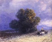Ivan Aivazovsky Ox Cart Crossing a Flooded Plain Germany oil painting artist